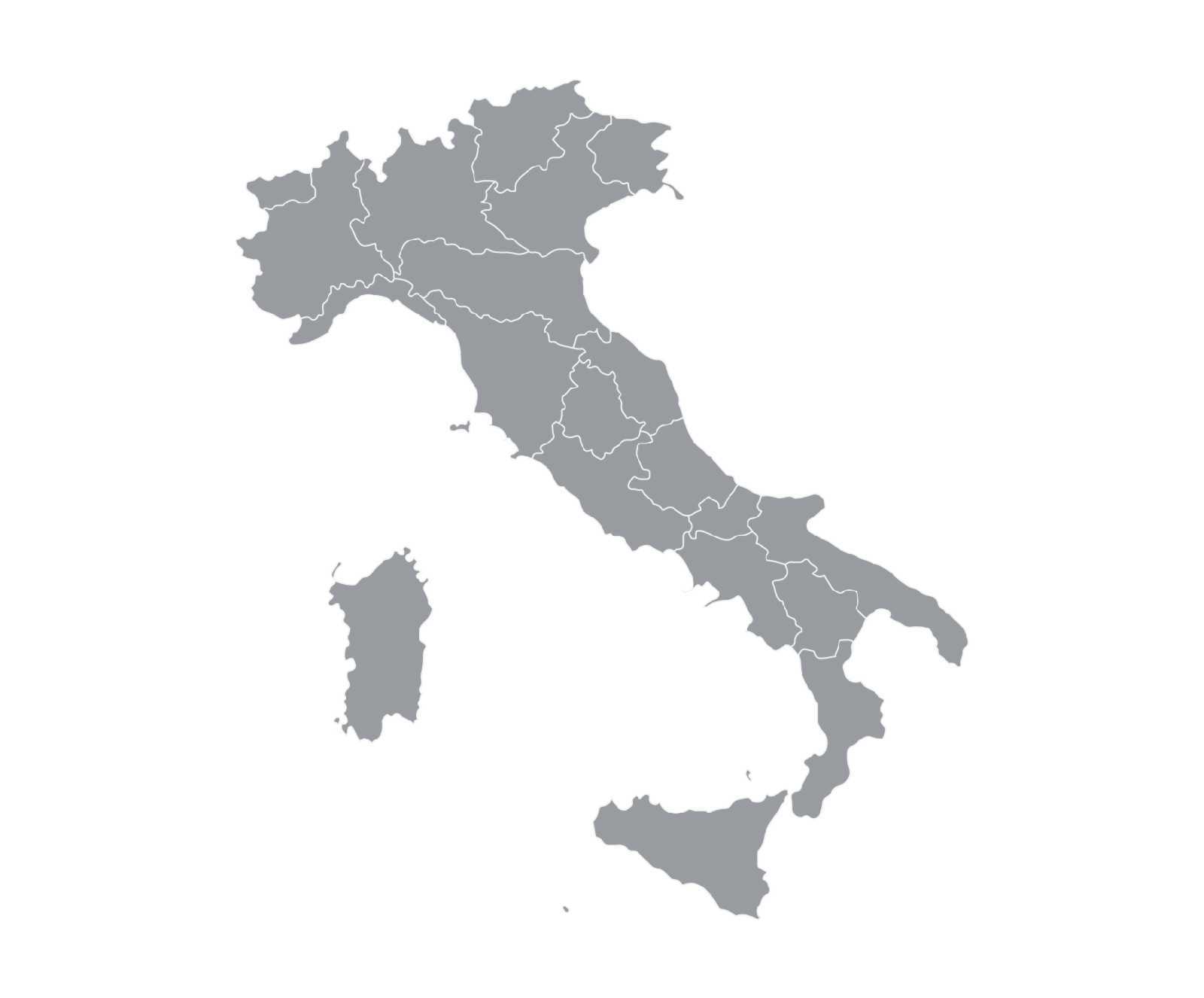 Comunicare Italia - Aree di servizio in tutta Italia, clicca sulla regione