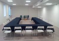 Noleggio desk accrediti e tavoli riunione - Esempio Humana, Milano