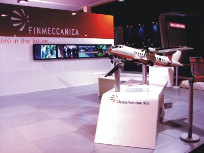 Noleggio monitor - Stand fieristico Finmeccanica, fiera internazionale